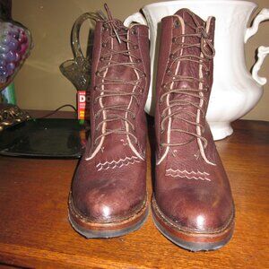 NWOB Vtg Whites Hawthorne Smokejumper rancher boots 8 A handstitched leather v